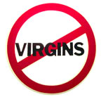 no virgins vintage t-shirt iron-on